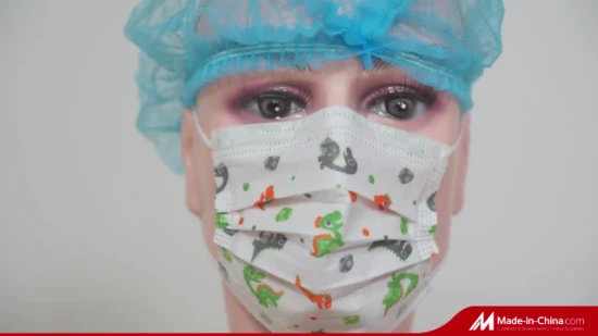 Krankenhaus-Polypropylen/Kinder/Medizin/Einweg-Gesichtsmaske für Kinder/Chirurgische Gesichtsmaske mit Ohrschlaufen/Krawatte